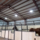 Installation of LED lighting in PVC at stable & horse barn.